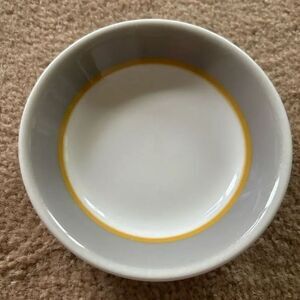 Jackson China 4 3/4” Small Gray Rimmed Bowl Restaurant Ware